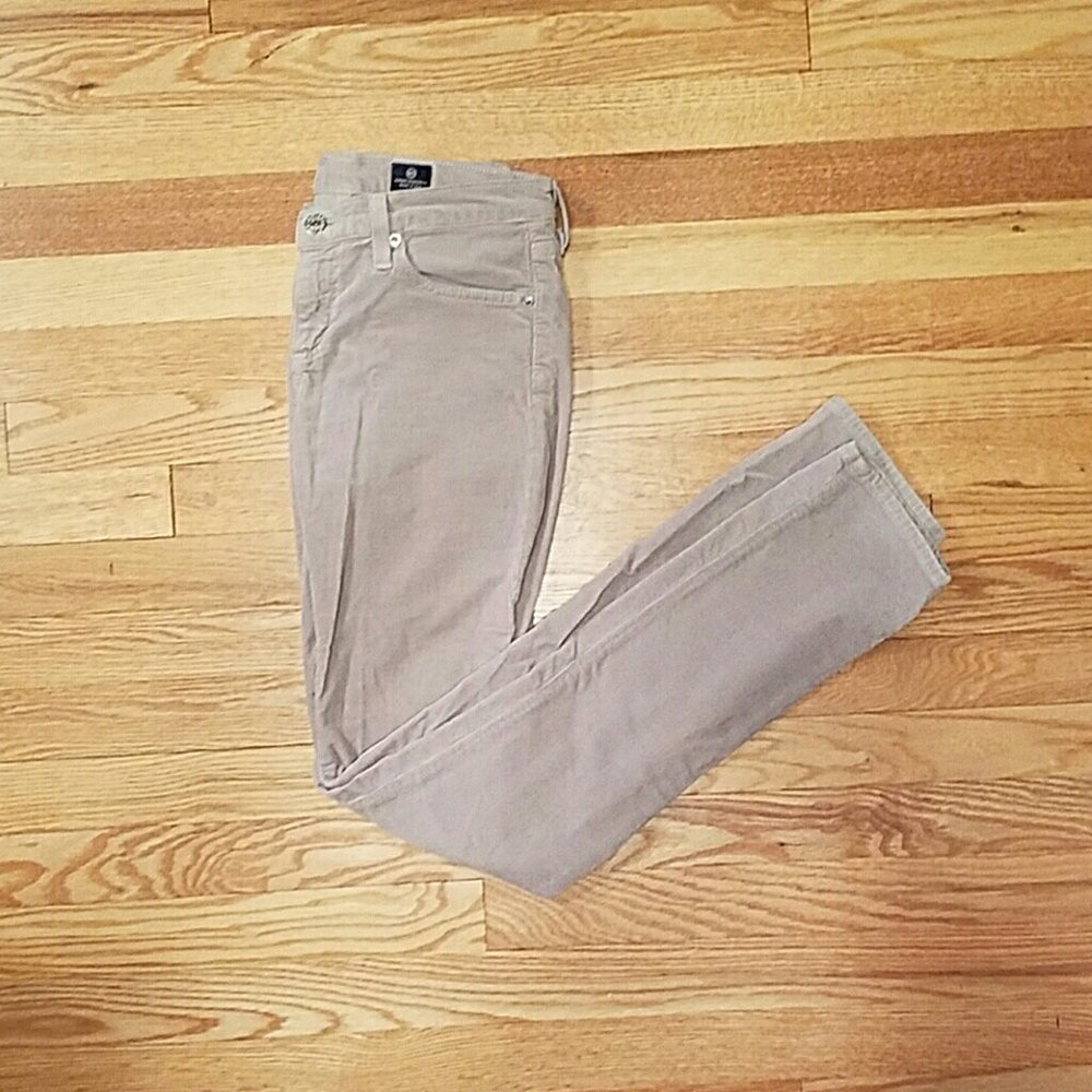 AG 27 Stevie Slim Gray ankle jeans